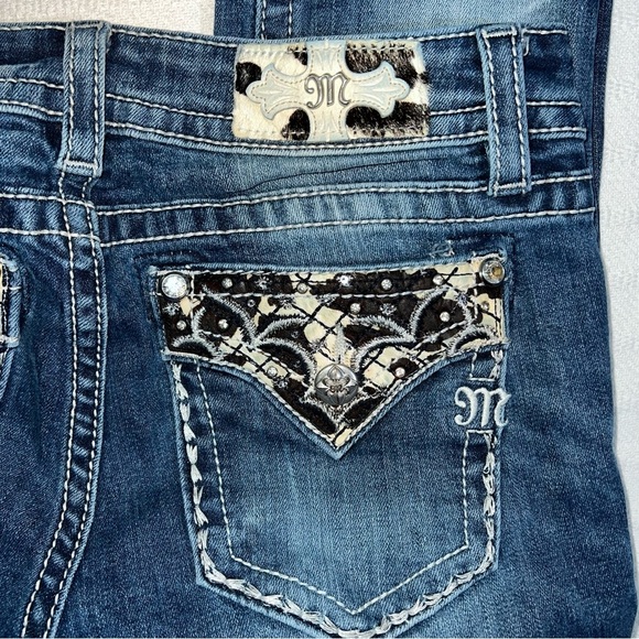 Miss Me Chloe Bootcut Jeans Womens Size 28 Western Cowgirl Embellished - Picture 4 of 8